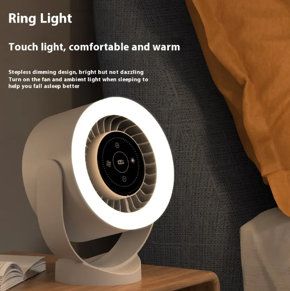 Ventilador plegable plano / Folded fan flat against wall